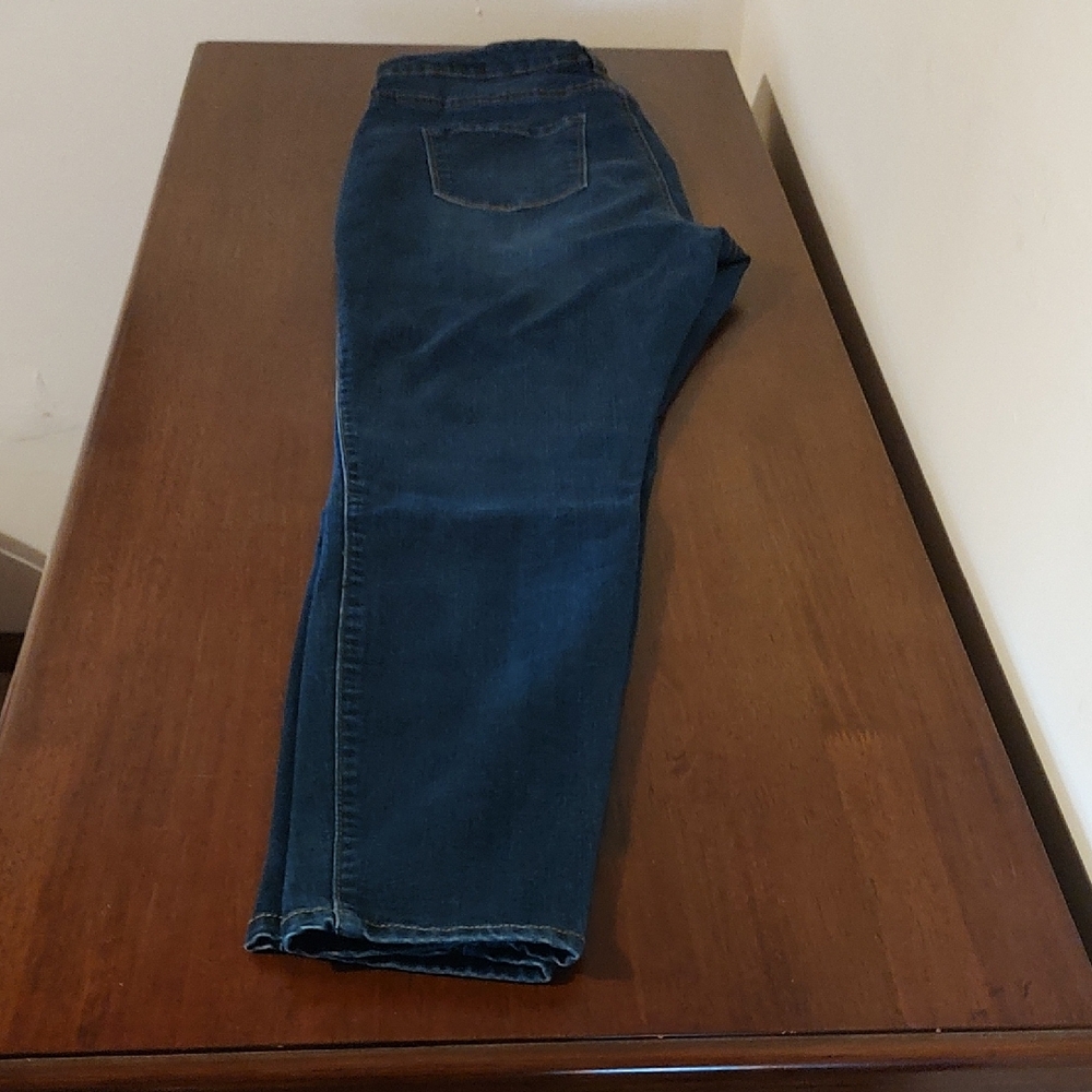 Celebrity Pink Dark Blue Straight Leg Jeans